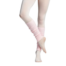 Load image into Gallery viewer, Female model wearing MONDOR 16&quot; Legwarmers, style 252, colour True Pink-01.
