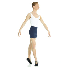Load image into Gallery viewer, Male model wearing Mondor Matrix Short, style 3537, color navy, front view.