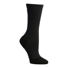 Load image into Gallery viewer, Product image of APOLLA Infinite Mid Calf Recovery Socks. Style: Infinite. Color: Black. View: Side.