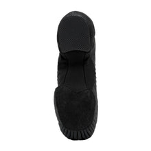 Load image into Gallery viewer, Product image of BLOCH Pulse Leather Jazz Shoe, Style: S0470G, Color: Black, View: Bottom.