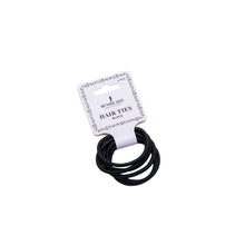 Load image into Gallery viewer, Product image of: BUNHEADS Hair Ties (packaged), Style: BH1511, Color: Black, View: Top View.