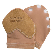 Load image into Gallery viewer, Product image of Dance Paws Original Shoe, colour dark nude, front & back view.