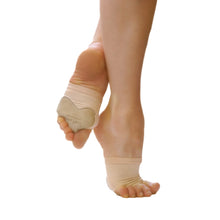 Load image into Gallery viewer, Female model wearing Dance Paws Original Shoe, colour light nude, front & back view.