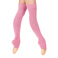 Load image into Gallery viewer, Female model wearing MONDOR 24" Legwarmers, Style: 253, Colour: True Pink-01, View: Side.