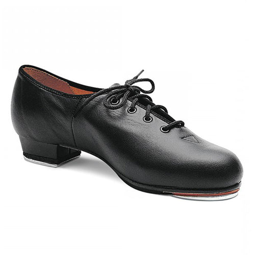Product Image Bloch Jazz Tap Leather Tap Shoe, style: S0301L, colour black, 45 degree view.