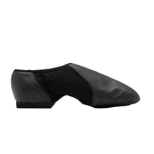 Load image into Gallery viewer, Product image of BLOCH Neo Flex Slip On Leather Jazz Shoe - Kids. Style: S0495G. Color: Black. View: Side.