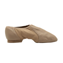 Load image into Gallery viewer, Product image of BLOCH Neo Flex Slip On Leather Jazz Shoe - Kids. Style: S0495G. Color: Tan. View: Side.