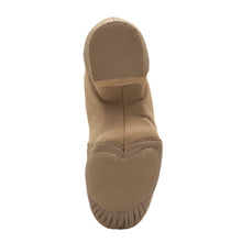 Load image into Gallery viewer, Product image of BLOCH Neo Flex Slip On Leather Jazz Shoe - Kids. Style: S0495G. Color: Tan. View: Bottom.