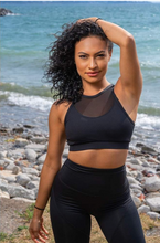 Load image into Gallery viewer, Tendu Black Swan Cropped Top