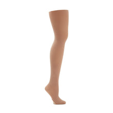 Load image into Gallery viewer, Product image of CAPEZIO Ultra Soft Transition Tight, style 1916, colour light suntan, side view.
