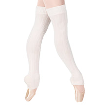 Load image into Gallery viewer, Female model wearing MONDOR 24&quot; Legwarmers, Style: 253, Colour: White-56, View: Side.
