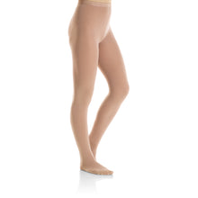 Load image into Gallery viewer, Female model wearing MONDOR Natural Bamboo Skating Tight, Style: 3301, Color: Light Suntan.
