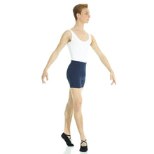 Load image into Gallery viewer, Male model wearing Mondor Matrix Short, style 3537, color navy, front view.
