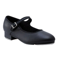 Load image into Gallery viewer, Product image of: CAPEZIO Mary Jane Tap Shoe, Style: 3800, Color: Black, 45 degree angle side view.

