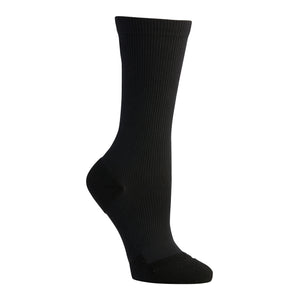 Product image of APOLLA Infinite Mid Calf Recovery Socks. Style: Infinite. Color: Black. View: Side.