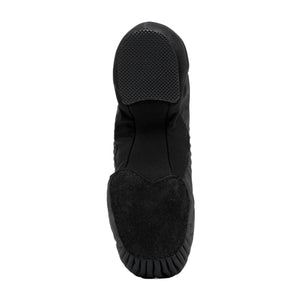 Product image of BLOCH Pulse Leather Jazz Shoe, Style: S0470G, Color: Black, View: Bottom.