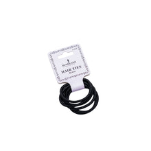Load image into Gallery viewer, Product image of: BUNHEADS Hair Ties (packaged), Style: BH1511, Color: Black, View: Top View.
