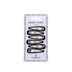 Product image of: BUNHEADS Snap Clips (packaged), Style: BH1514, Colors: Dark Brown, Top view.