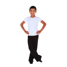 Load image into Gallery viewer, Boy model wearing BODYWRAPPERS Boys Jazz Pant, style B191, colour black.
