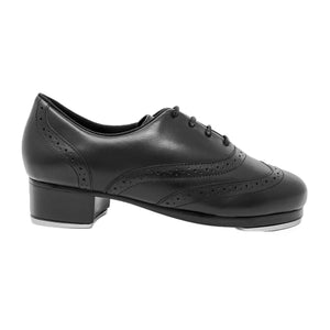 Product image of: CAPEZIO Roxy Tap Shoe, Style: 960, Color: Black, View: Front, Side.