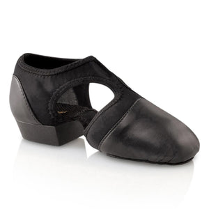Product image of Capezio Pedini Femme Split-Sole Shoe, shown in black.