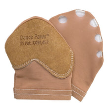 Load image into Gallery viewer, Product image of Dance Paws Original Shoe, colour dark nude, front &amp; back view.
