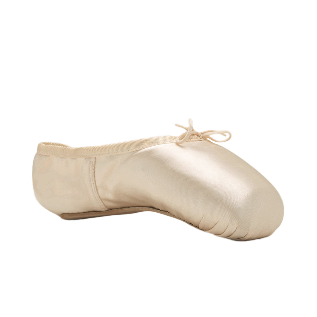 Product image of BLOCH TMT B-Morph Moldable Pointe Shoe, style ES0170L, colour Satin Pink, 45 degree side view.