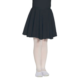 Female model wearing MONDOR Royal Academy Of Dance Skirt - Kids. Style: 16207. Color: Black-52. View: Front.
