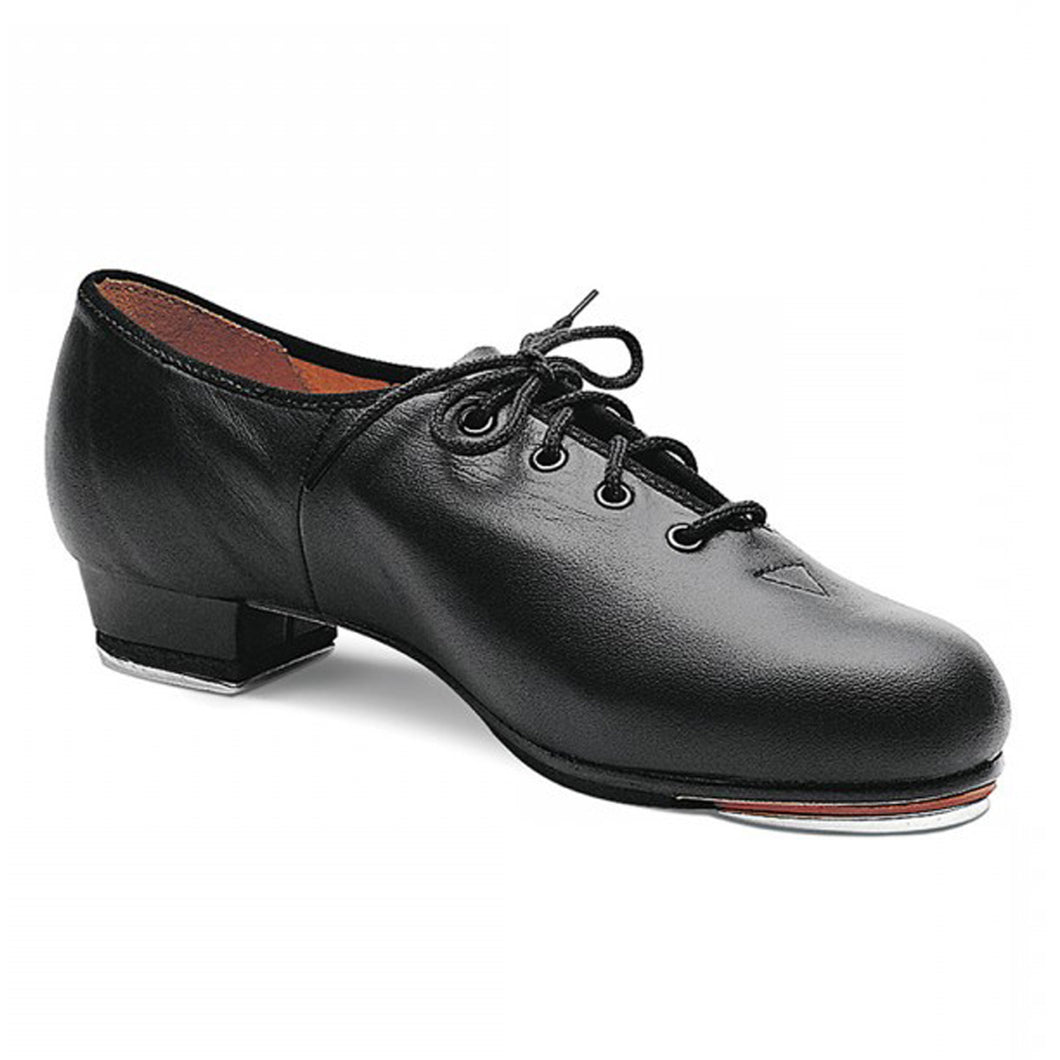 Product Image Bloch Jazz Tap Leather Tap Shoe, style: S0301L, colour black, 45 degree view.