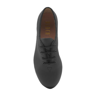 Product Image Bloch Jazz Tap Leather Tap Shoe, style: S0301L, colour black, top view.